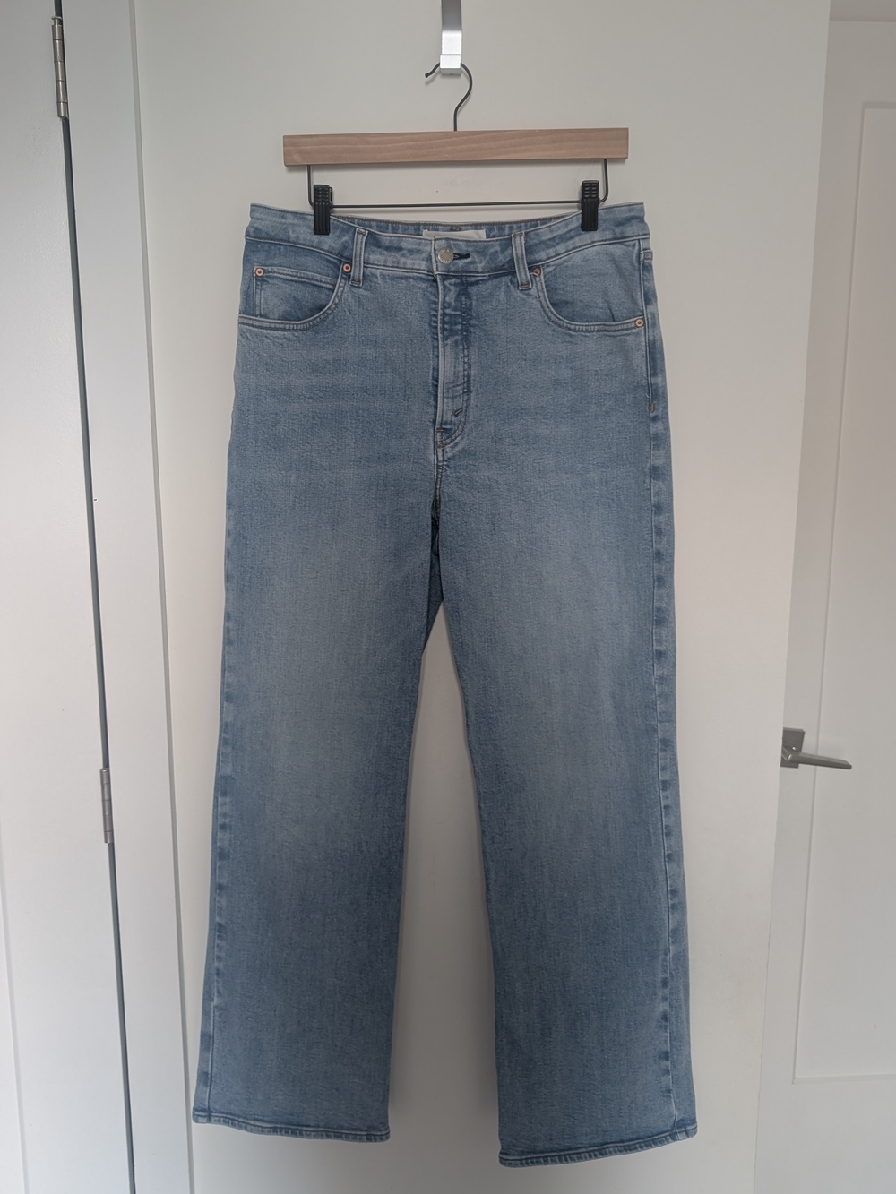 Denim Forum 90's Snatched High Rise Wide Leg Jeans